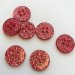 Rd glimmerknap 4-huls, 15 mm