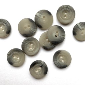 Mat gr hornlook knap 15 mm - 2 huller