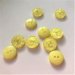 Gul shiny knap 2-huls, 11 mm