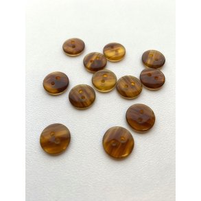 Gylden, let gennemsigtig knap 13 mm