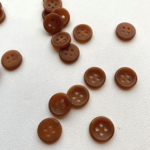 Gylden meleret knap, 12 mm