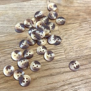 Knap i hornlook, 4-huls, 10 mm