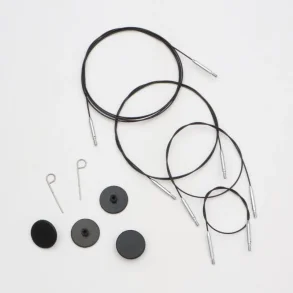 KnitPro Thin & Flex Swivel wirer - med kugleleje led