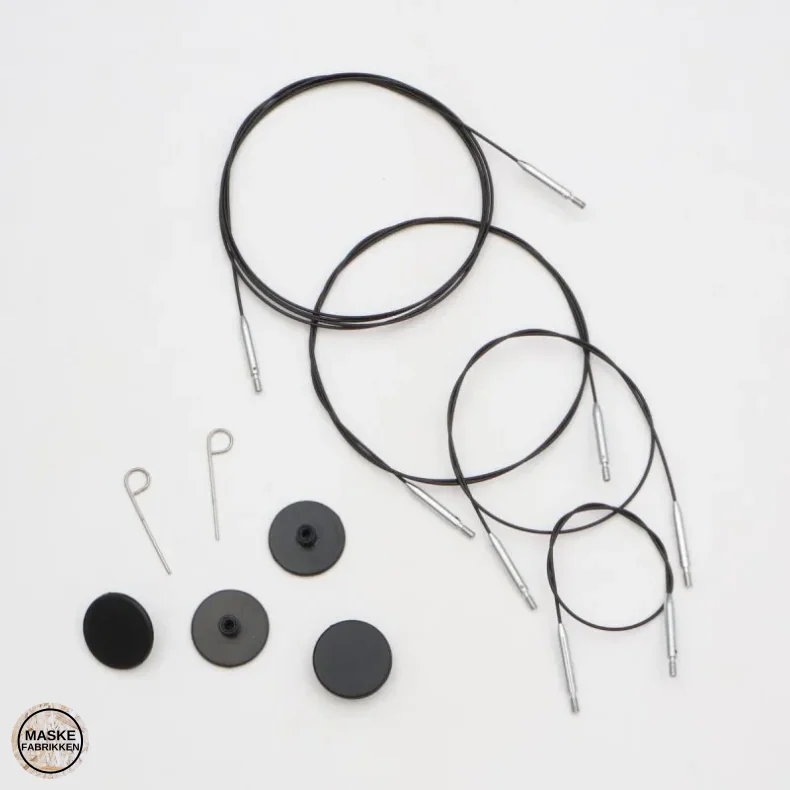 KnitPro Thin & Flex Swivel wirer - med kugleleje led