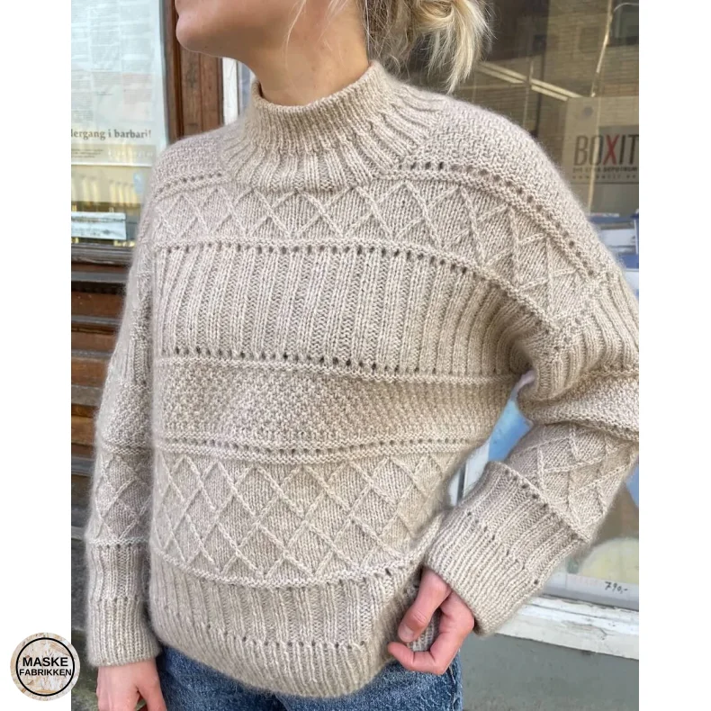 PetiteKnit - Ingrid Sweater, strikkeopskrift (papir)