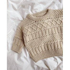 PetiteKnit - Ingrid Sweater Baby, strikkeopskrift (papir)