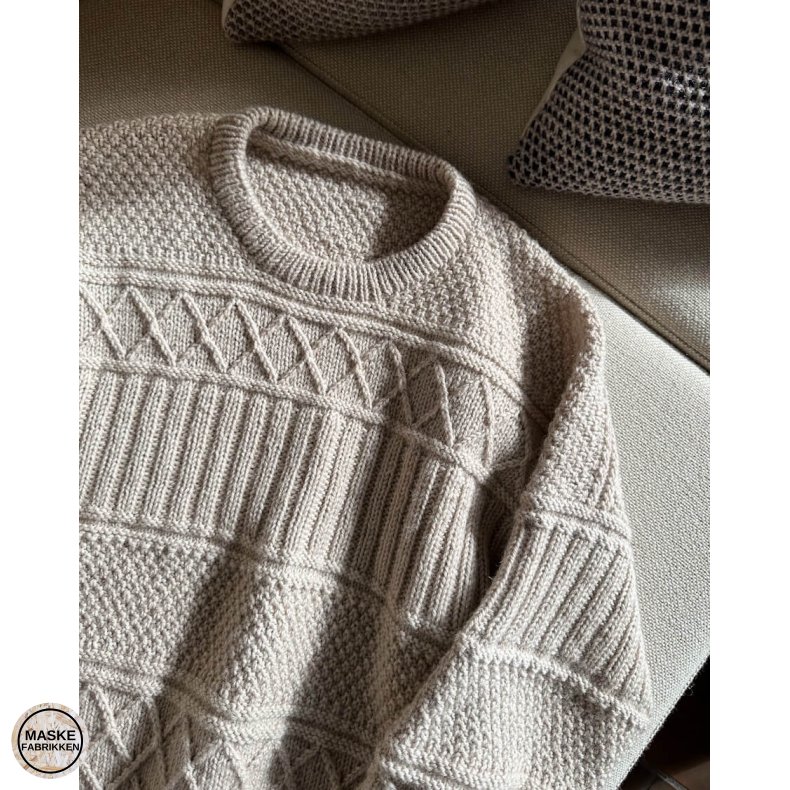 PetiteKnit - Ingrid Sweater Man, strikkeopskrift (papir)