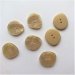 Irregulr knap, beige, 2-huls, 20 mm