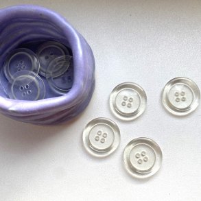 Klar knap, 25 mm