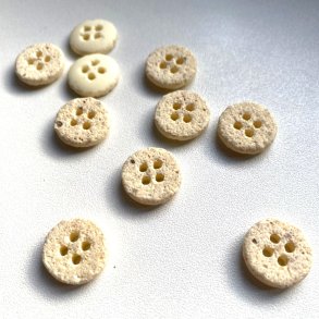 Rustik, lys knap, 15 mm