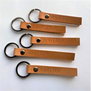 L�dern�glering 'KNITTER' - brun