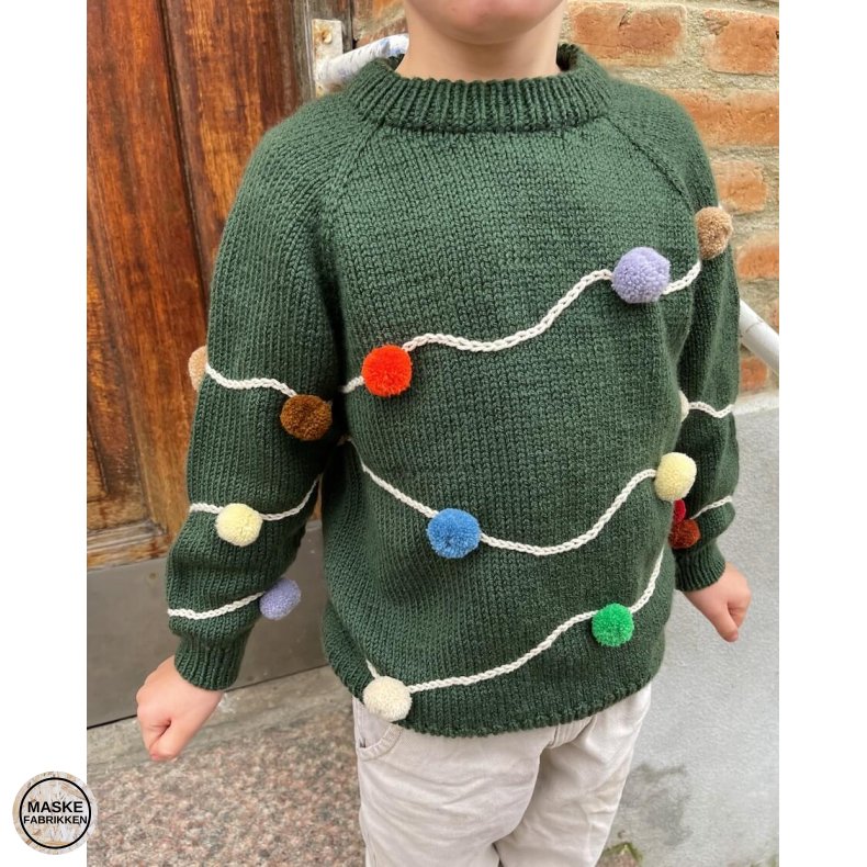 PetiteKnit - Let's Christmas Sweater, strikkeopskrift (papir)