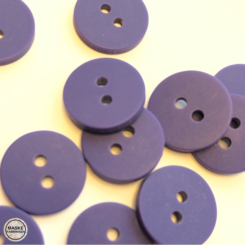 Mrkelilla knap 2-huls, 15 mm