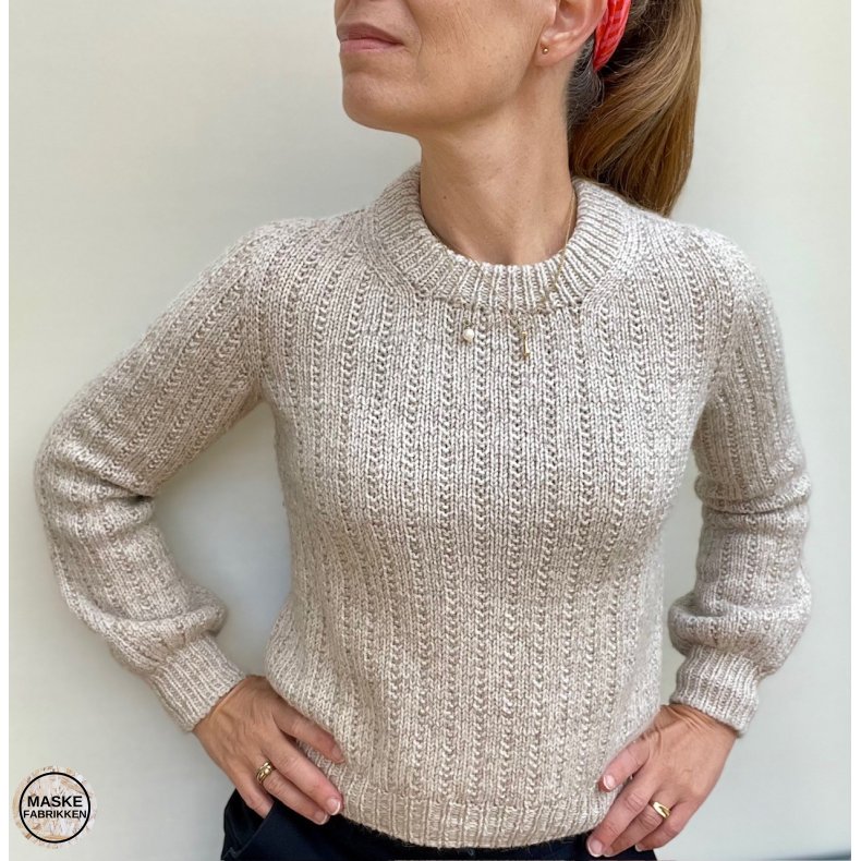 Trine Knitwear - Butterfly Knit Sweater, strikkeopskrift (PDF download)