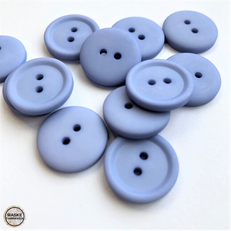 Lysebl, mat knap 2-huls, 18 mm
