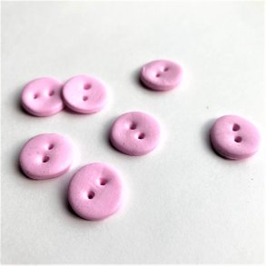 Hndlavet knap, lyserd glimmer - ca. 15 mm