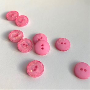 Blingknap med je - Multifarvet,  23 mm