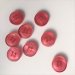 Lyserd/pink knap, 4-huls, 15 mm