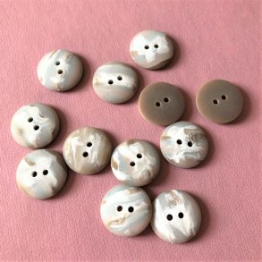 Marmoreret knap, 21 mm