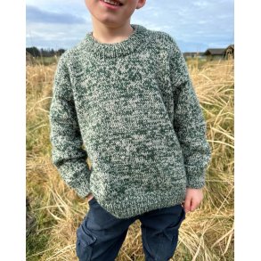 PetiteKnit - Melange Sweater Junior, strikkeopskrift (papir)
