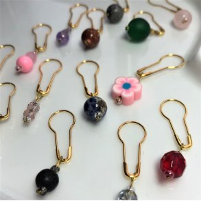 Hndlavede maskemarkrer, kan bnes - guld