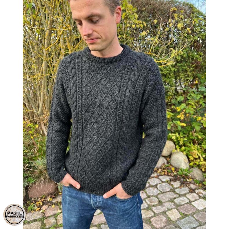 PetiteKnit - Moby Sweater Man, strikkeopskrift (papir)