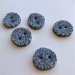Hndlavet knap, gr mnster - ca. 17 mm
