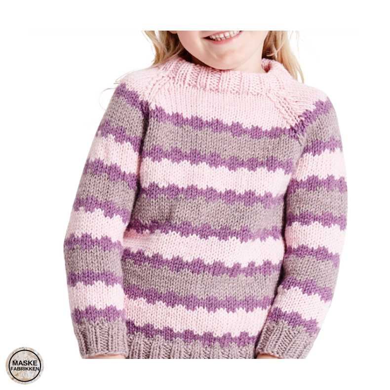 Opskrift - Mnsterstrikket sweater