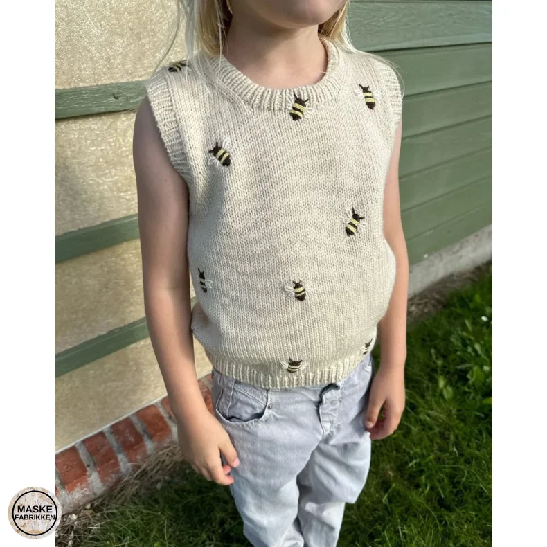 PetiteKnit - Novice Slipover Junior, strikkeopskrift (papir)