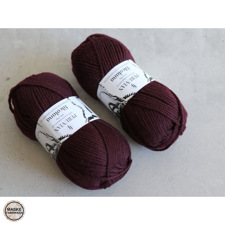 Filcolana Garn - Peruvian Highland Wool 382 Dark Bordeux