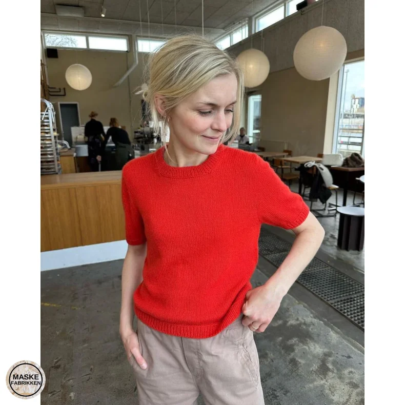 PetiteKnit - Poppy Tee, strikkeopskrift (papir)