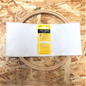 Kit til broderi p strik - 20 cm ring