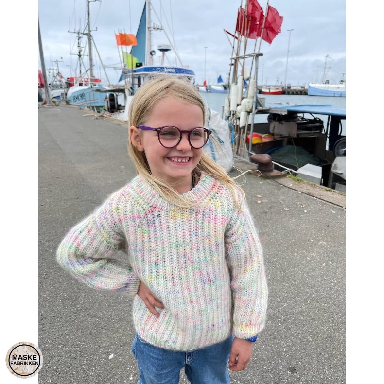 PetiteKnit - September Sweater Junior, strikkeopskrift (papir)