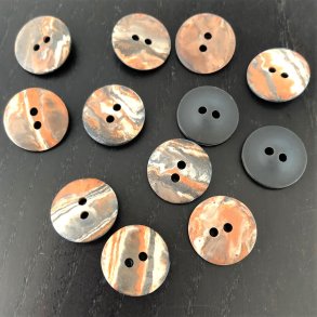 Stenlook knap, 2-huls, 18 mm