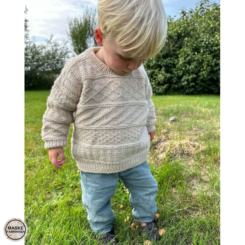 PetiteKnit - Storm Sweater Junior, strikkeopskrift (papir)
