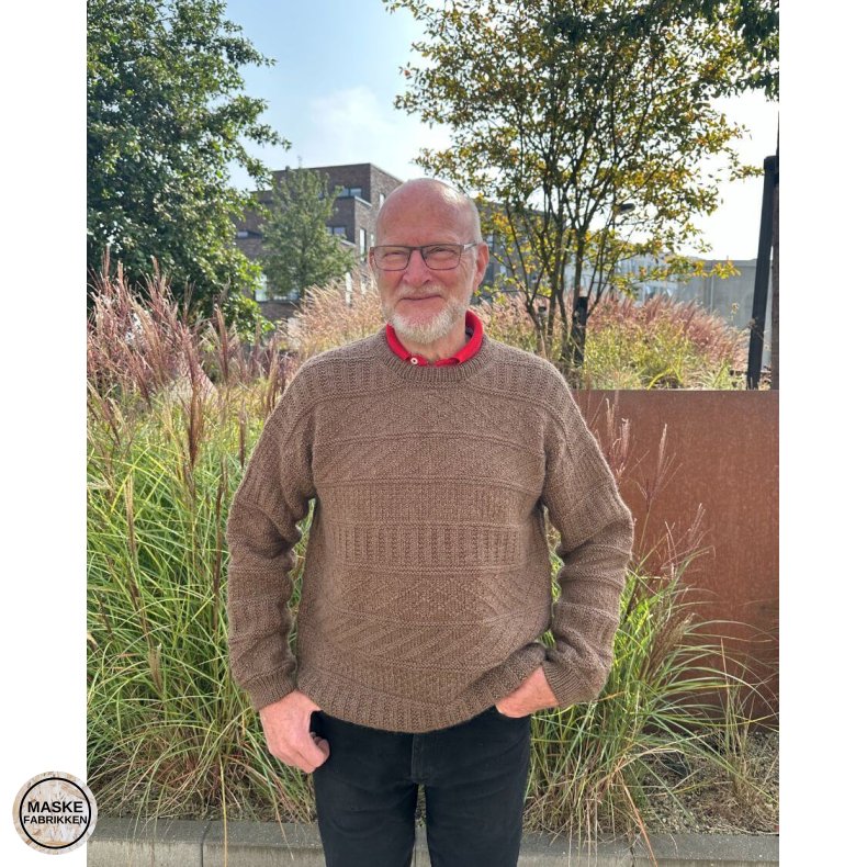 PetiteKnit - Storm Sweater Man, strikkeopskrift (papir)