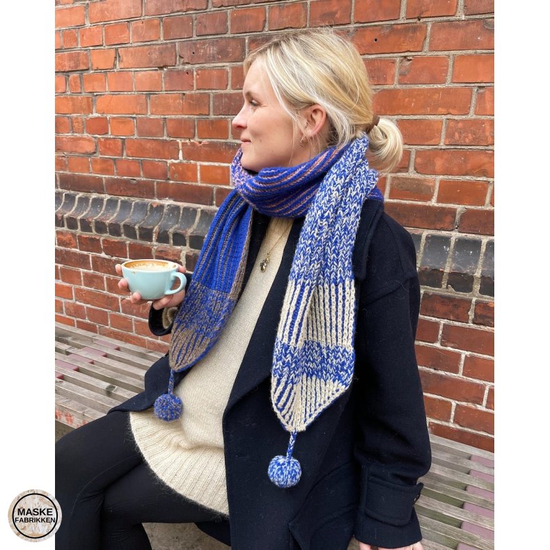 PetiteKnit - Structure Scarf, strikkeopskrift (papir)