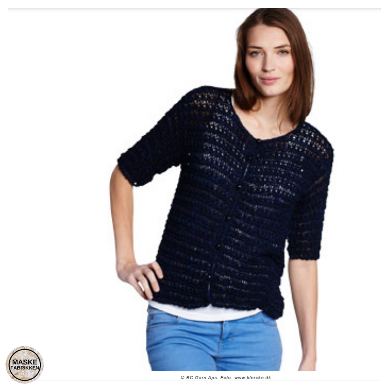 Opskrift - Strukturcardigan
