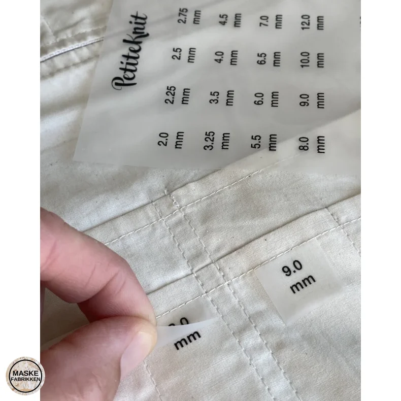 PetiteKnit - Strygemrker med pindestrrelser