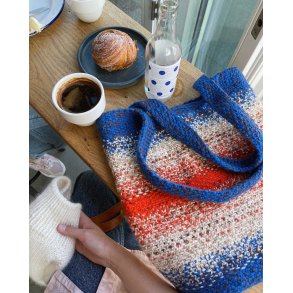 PetiteKnit - Technicolor Tote bag, strikkeopskrift (papir)