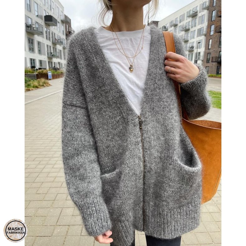 PetiteKnit - Zipper Jacket, strikkeopskrift (papir)