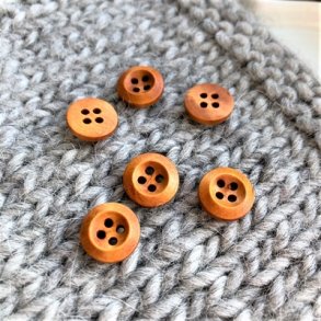 Lakeret trknap 4-huls, 13 mm