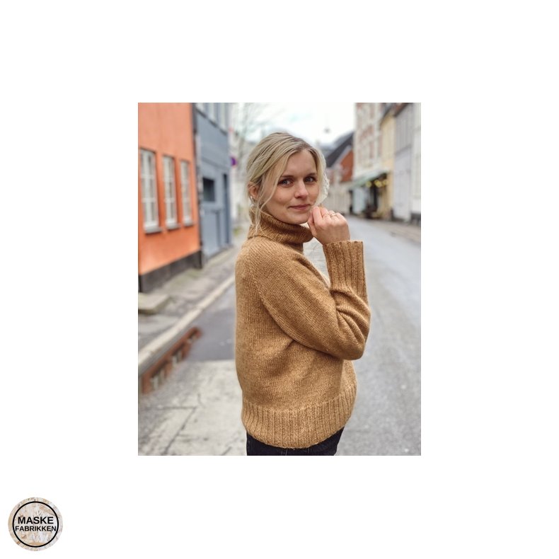 PetiteKnit - Caramel Sweater, strikkeopskrift (papir)