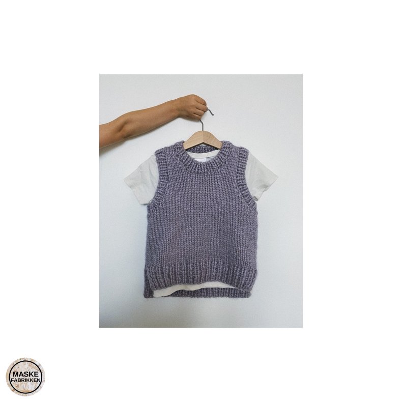 PetiteKnit - Holiday Slipover Junior, strikkeopskrift (papir)