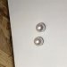 Hvid kugleknap, 1-huls, 10 mm