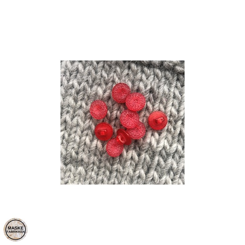 Rd knap med je, 11 mm