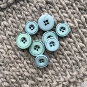 Lys bl mat knap 4-huls