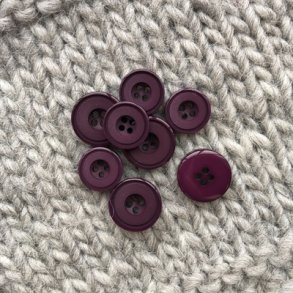 Mrk lilla mat knap 4-huls