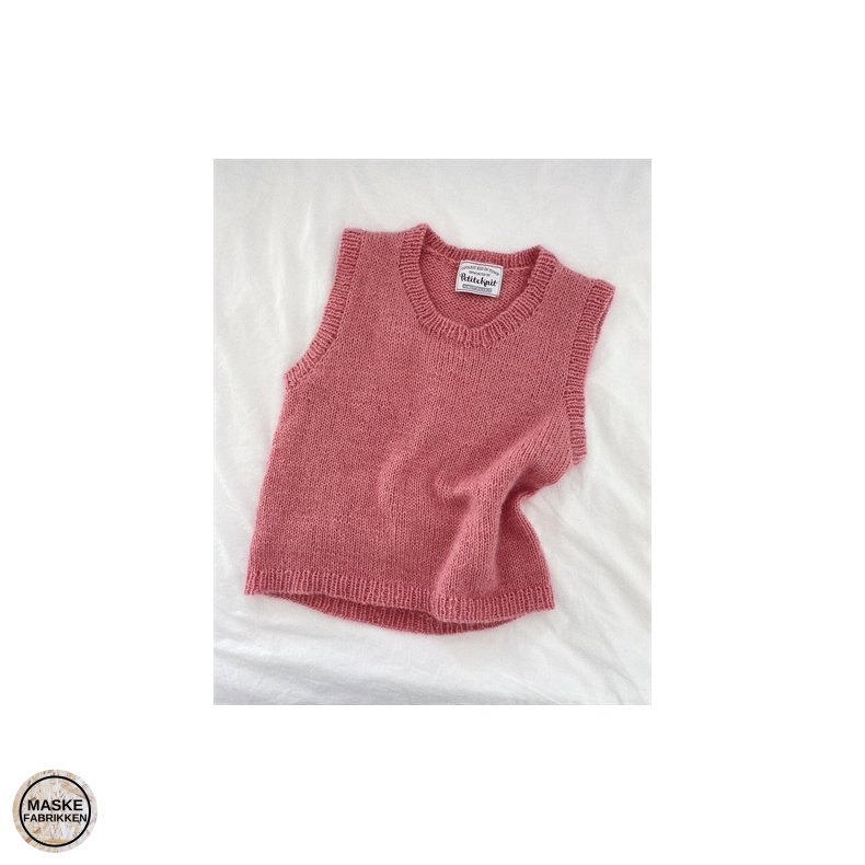 PetiteKnit - Stockholm Slipover Junior, strikkeopskrift (papir)