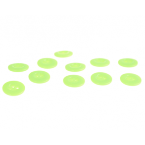 Knap 4-hul 14 mm - neon grn